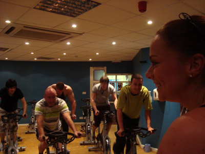 Image: Spinning Class with NutritionTransition.co.uk